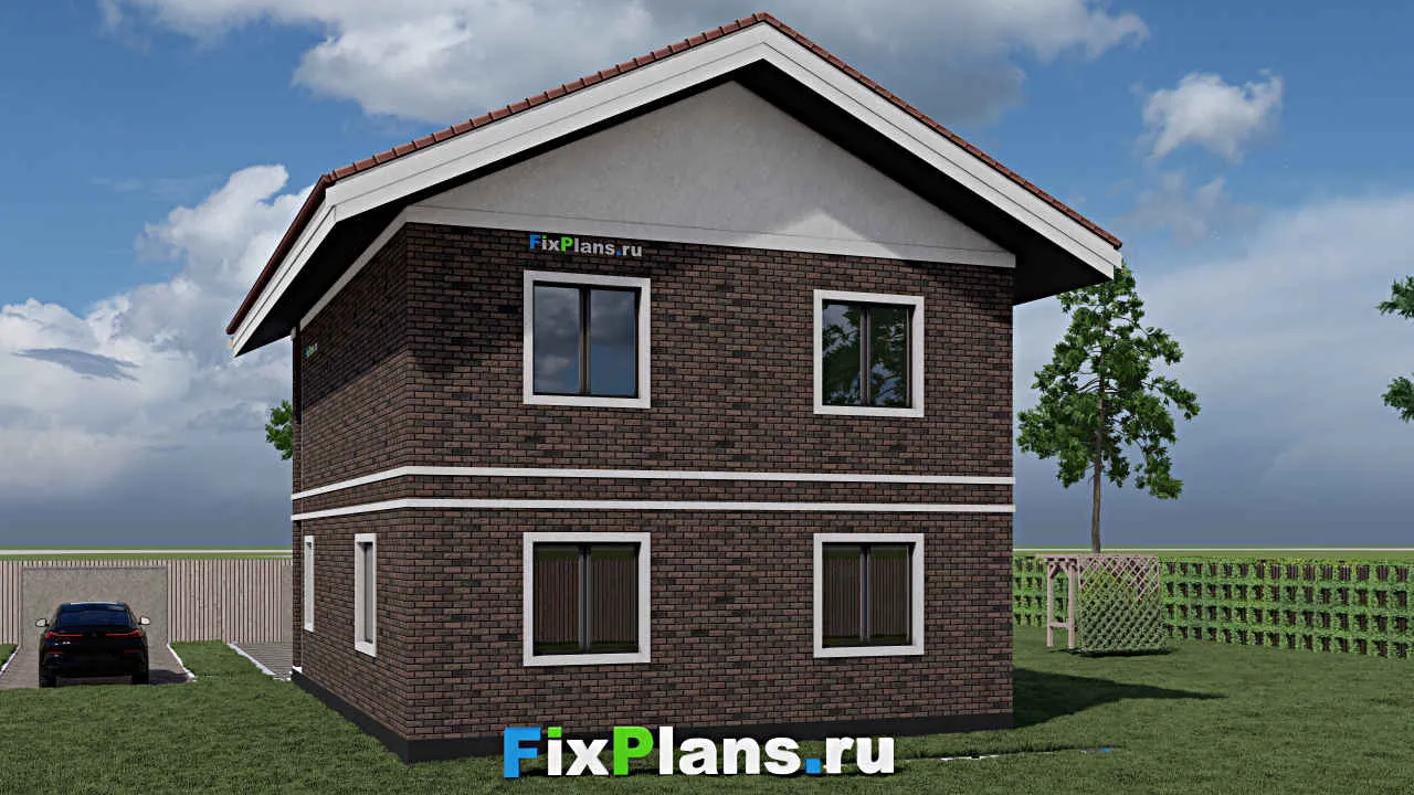 Проект двухэтажного дома F-0854