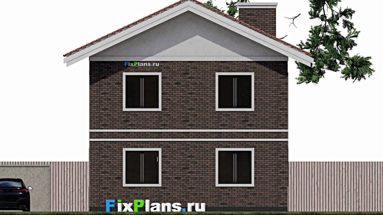 Проект двухэтажного дома F-0854
